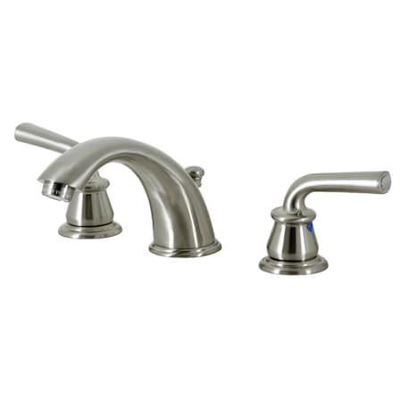 Kingston Brass Widespread Bathroom Faucet with Pop-Up Drain, Brushed Nickel KB968RXL